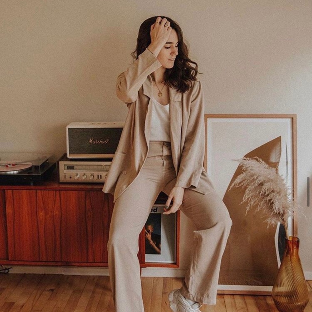 LACAUSA- Oatmeal Blazer